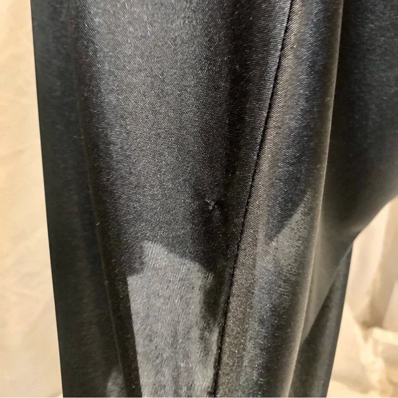 Vintage 1970s Ruched Stretch Knee-Length Disco Dress w/ Rhinestone Straps - Picture 12 of 16